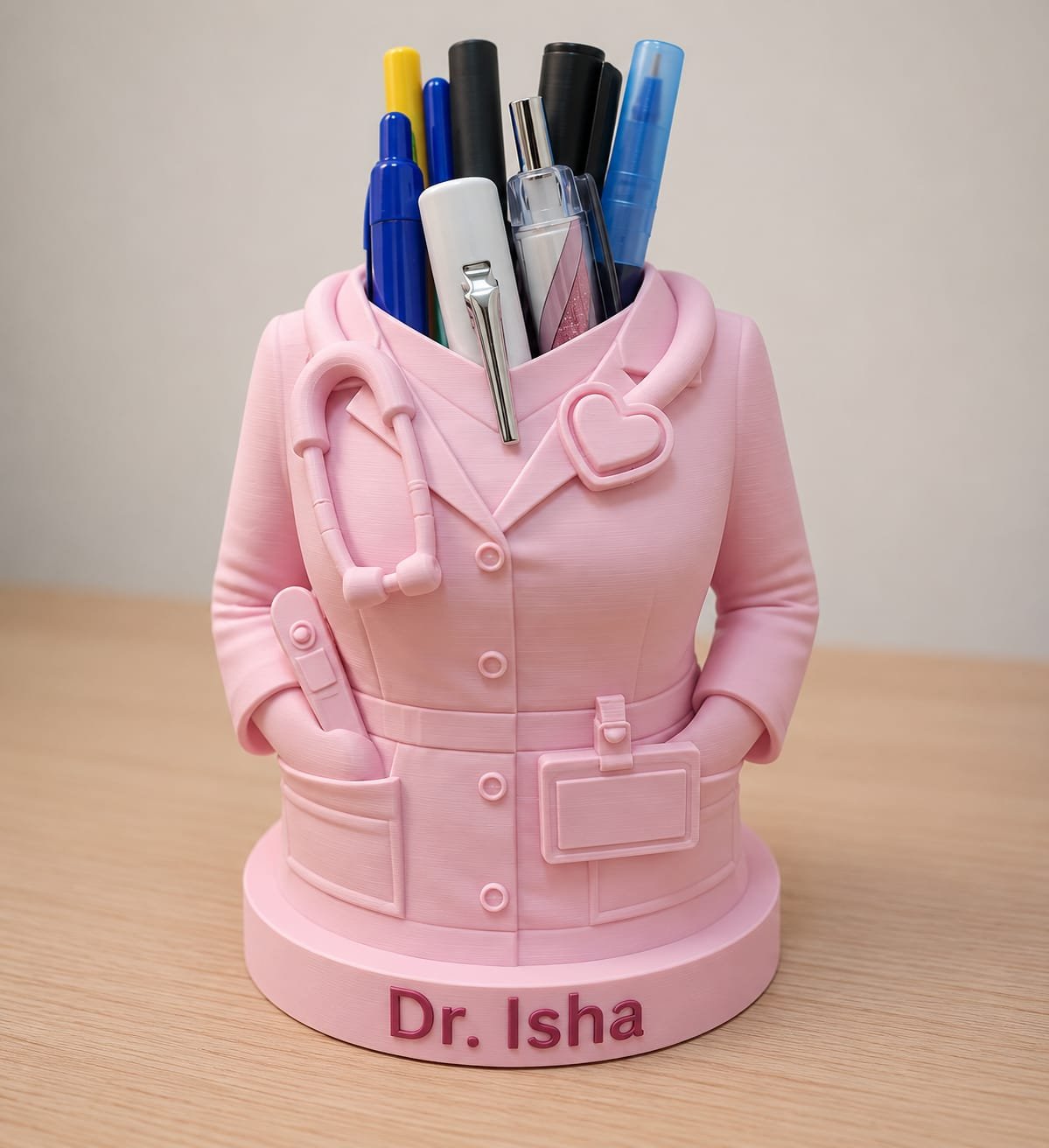 "Dr. Isha" personalised desk organiser